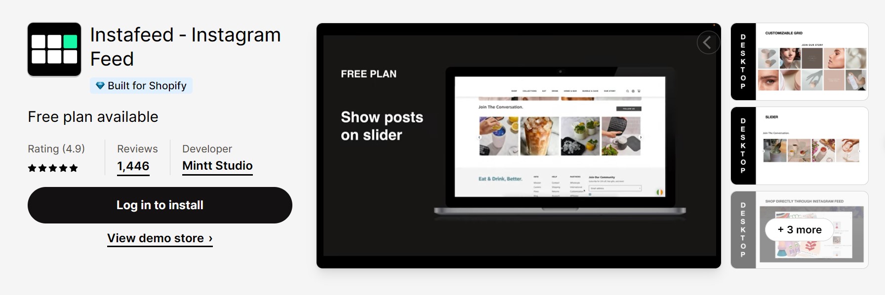 Instafeed ‑ Instagram Feed by Mintt Studio